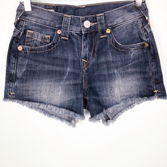 True Religion Pants - TRUE RELIGION denim Kori boyfriend SHORTS sz 23